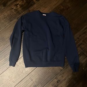 hane’s ecosmart plain navy blue sweatshirt